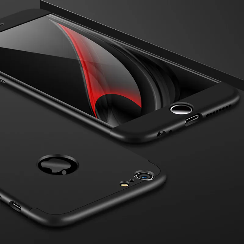 Для iphone 6 чехол 360 полный защитный на заднюю панель для S Plus роскошный 3 в 1