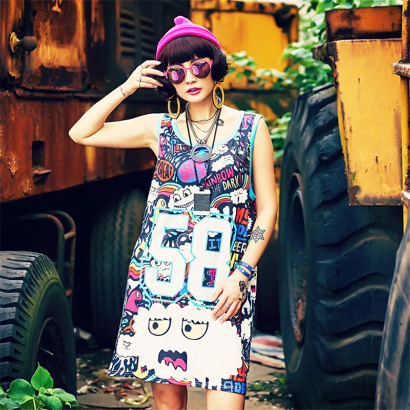 Платье just. be. never женское жилет в стиле хип-хоп белое с принтом овцы сексуальное