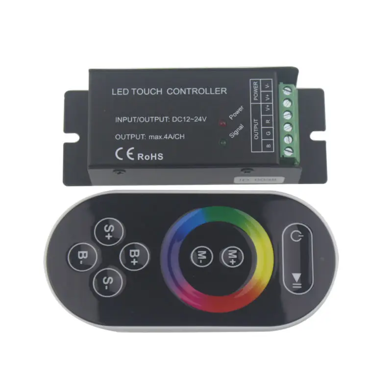 DC12V 24V сенсорный светодиодный контроллер 8 клавишный RF беспроводной пульт