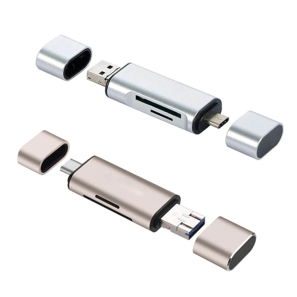 Новый портативный мини дизайн очаровательный 3 в 1 кардридер USB Type C Micro 0