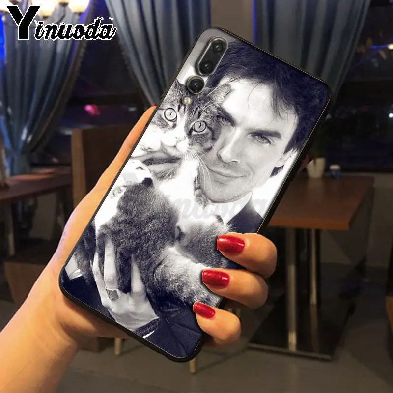 Yinuoda Дневники вампира черный ТПУ Мягкий силиконовый чехол для телефона huawei p20 pro