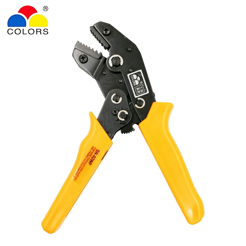 COLORS SN-02WF crimping pliers 0.14-2.5mm2 26-13AWG for tube insulated and non-insulated ferrules terminal hand tools | Инструменты