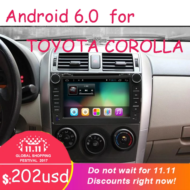 2 din четырехъядерный android 8 1 автомобильный dvd Bluetooth Руль управления аудио для toyota