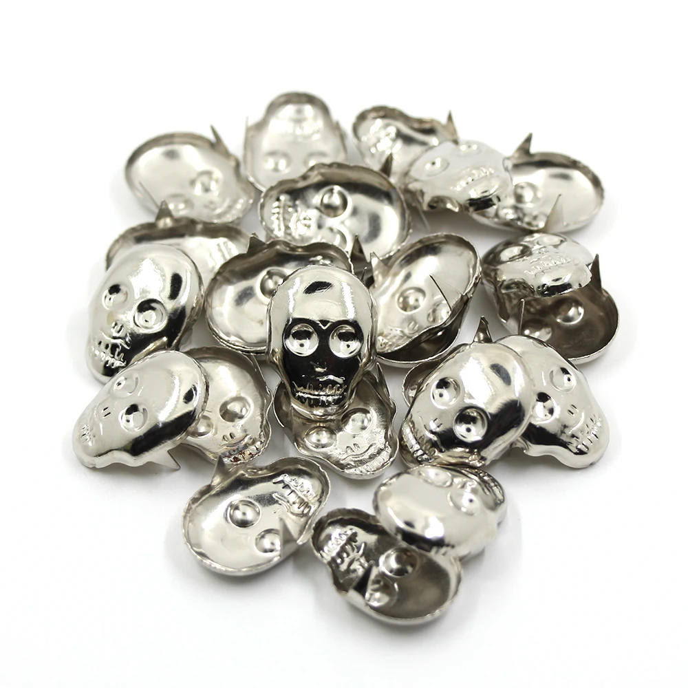 100Pcs Skull Rivet 2 Claws Metal Rivets Spikes Studs Punk Rock DIY Leather Craft Studs And Spikes For Clothes Bag Bracelet