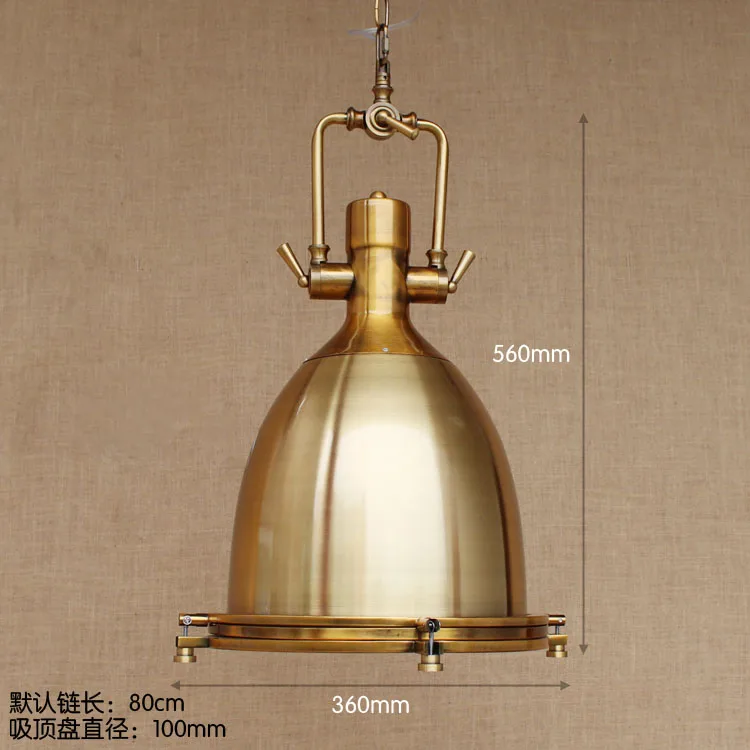 Промышленный светильник винтажный подвесной в стиле ретро|lamparas colgantes|pendant light