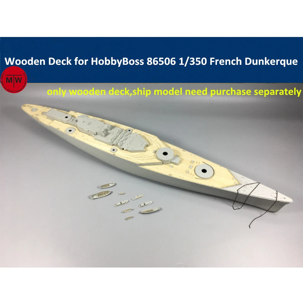 Деревянная колода в масштабе 1/350 для HobbyBoss 86506 Dunkerque модель броненосца Kit