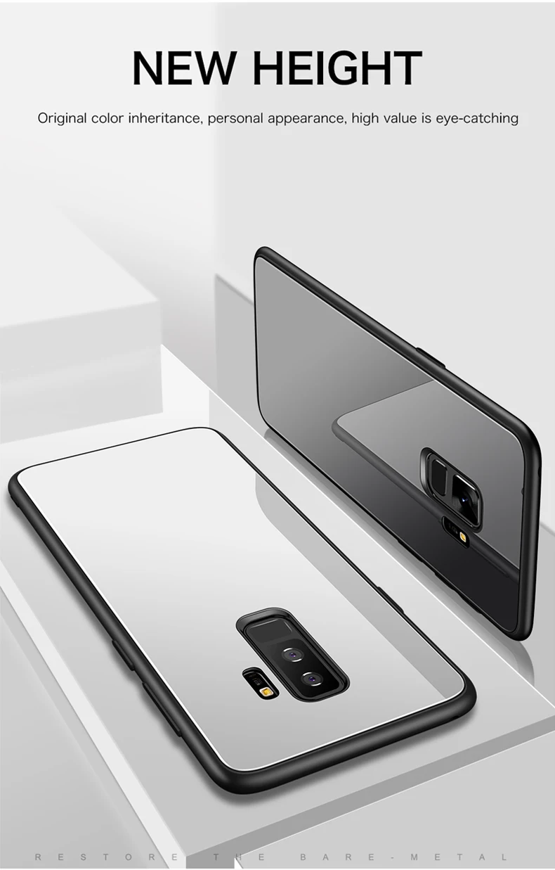 Роскошный зеркальный чехол из закаленного стекла для телефона для samsung Galaxy S10 e S9 S8 5G Plus Note 10 9 8 Plus Защитная силиконовая крышка Funda