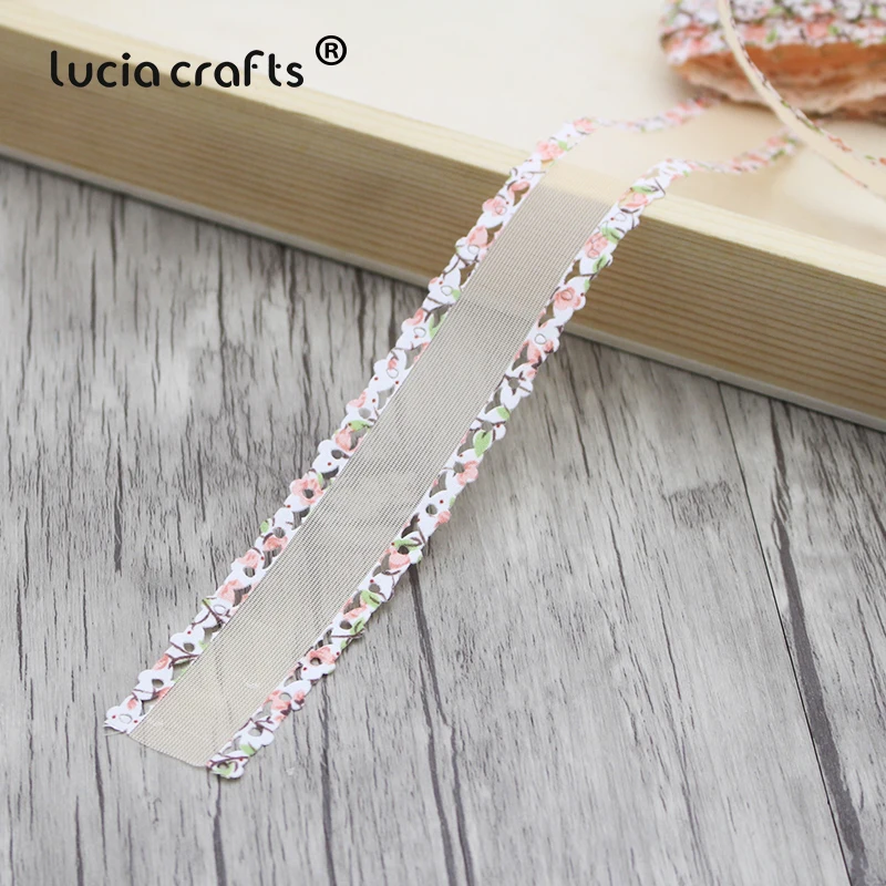 Lucia crafts 3 ярдов/партия 25 мм ленты из органзы для волос ручной работы свадебные