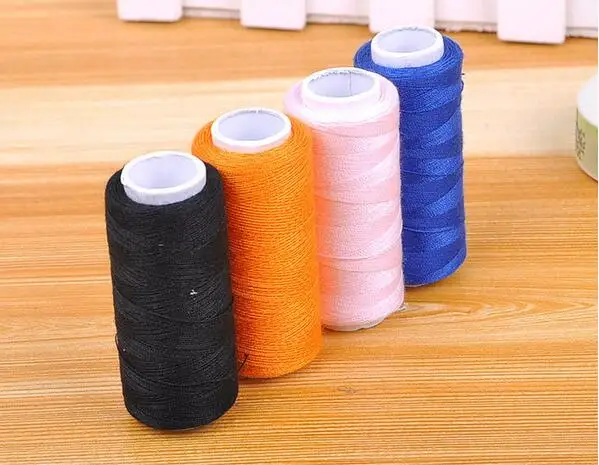 200 ярдов/рулон цветная полиэфирная швейная машинка|sewing line|sewing threadhand sewing thread |