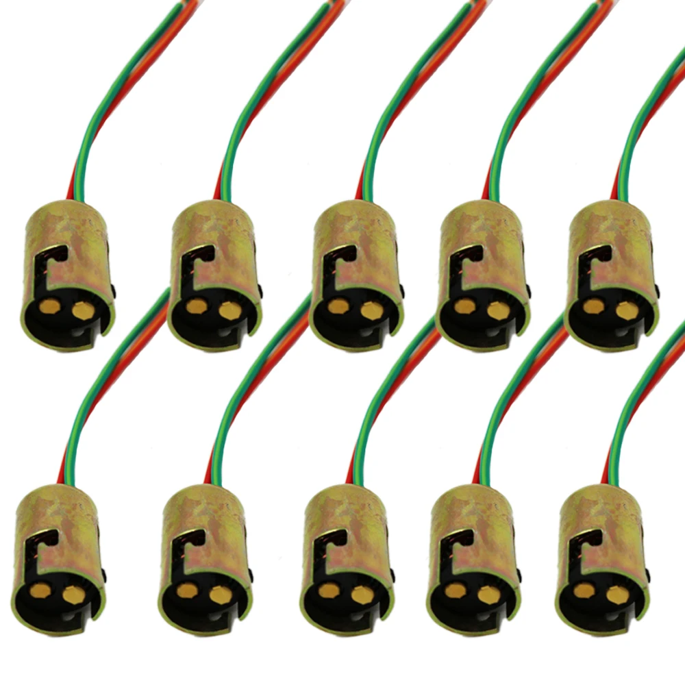 Двойные галогеновые розетки YSY BA15S BA15D S25 10 шт. держатель коннектора pigtail см провод