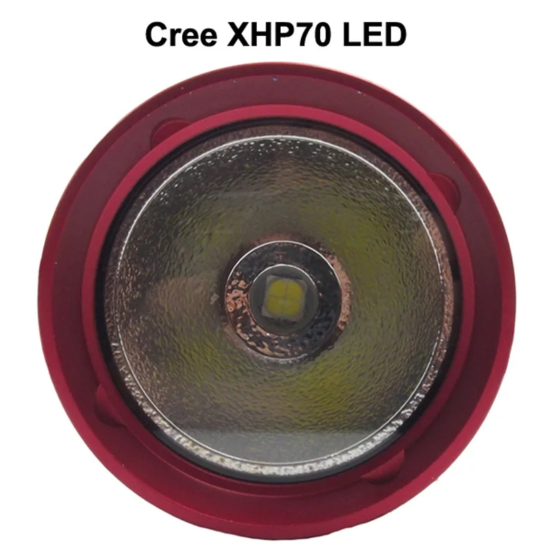 Светодиодный фонарик TrustFire TR DF010 Cree XHP70 желтый свет 3000K/белый 6500K 1600 люмен для