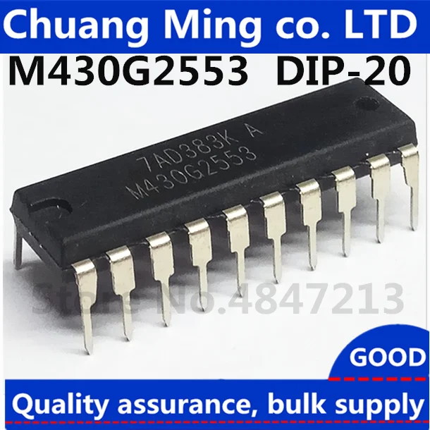 Бесплатная доставка 2 шт./лот MSP430G2553IN DIP20 M430G2553 DIP 20 MSP430G2553 MSP430G2553IN20|Запасные части| |
