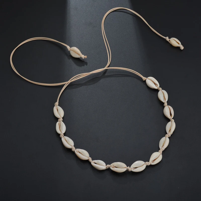 

Женское богемное ожерелье с кисточками, ожерелье-чокер из натуральной морской ракушки, летнее пляжное Ювелирное Украшение в стиле бохо, 2021