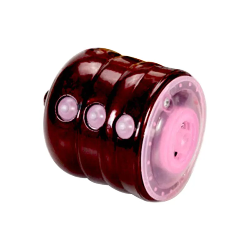 

Classic Retro Music LED Gyro Gift Flash Light Spinner Kids Toy Imitation Wood Gyro YH-17