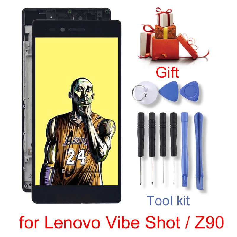 ЖК экран и дигитайзер Полная сборка с рамкой для Lenovo Z5/Vibe K5 A6020A40/K3 Note/K50