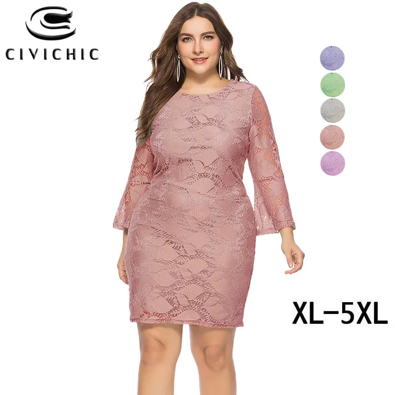 

Chic 2020 Zomer Jurk Dames Elegant Vestidos De Festa Big Size Lace Dress Women Autumn Long Sleeve Robe Femme Sexy Kleding DRS103