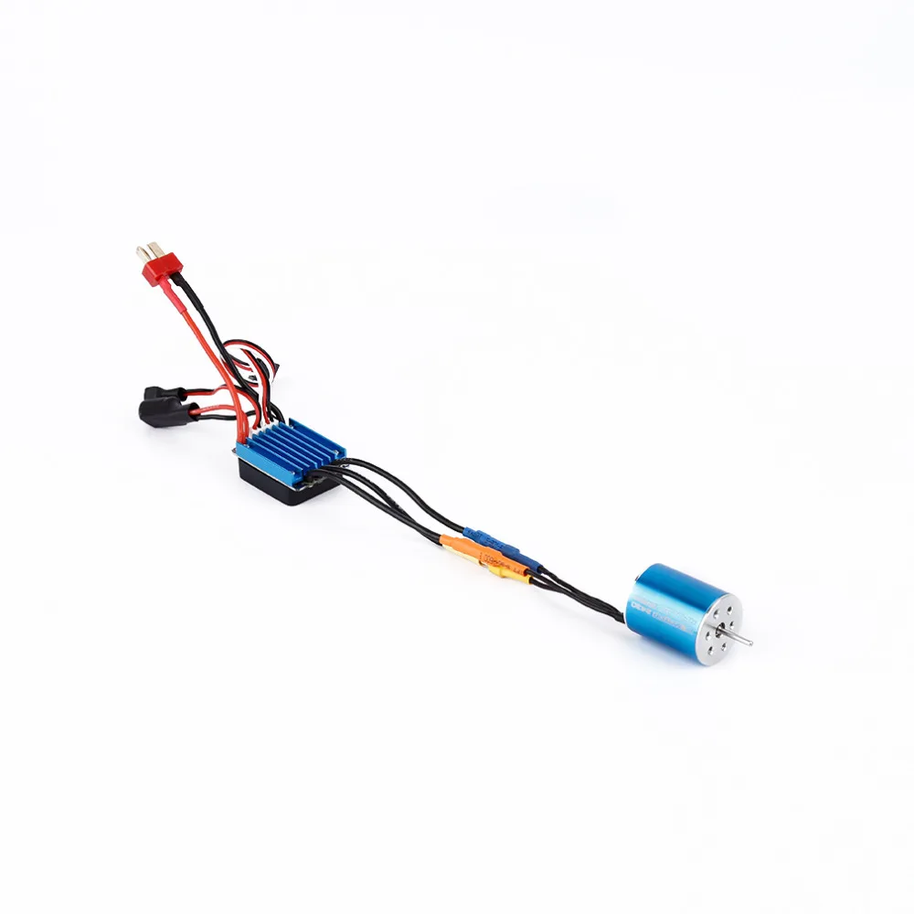 

2430 7200KV 4P Sensorless Brushless Motor with 25A Brushless ESC Electric Speed Controller for 1/16 1/18 RC Car Truck