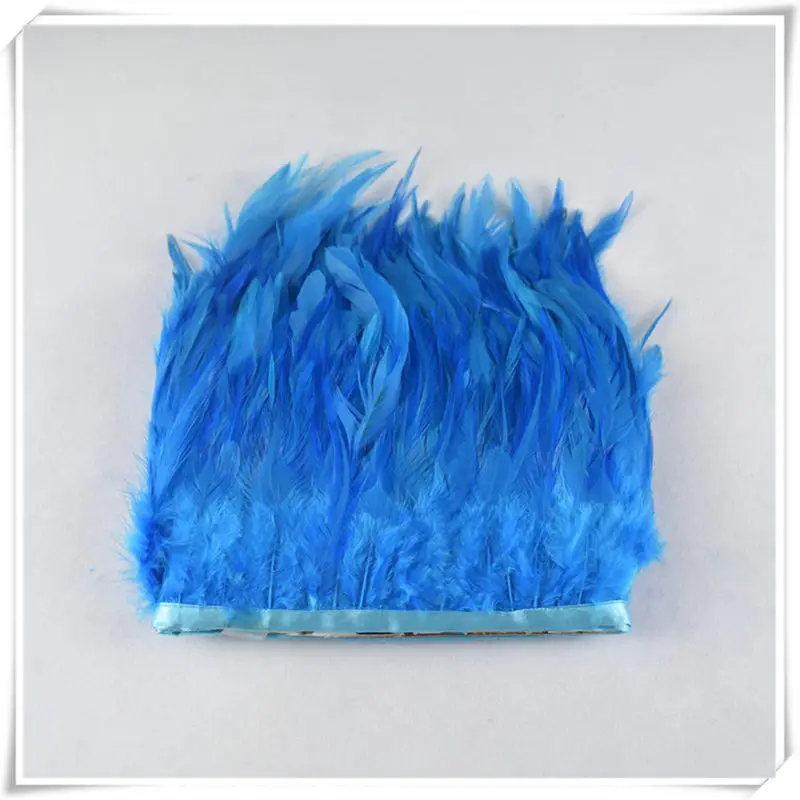Lake Blue Красивый 1 ярд мульти Color10-15cm фазана перо планки рукоделие одежда свадебное украшение DIY куриные перья для рукоделия - Цвет: Lake Blue