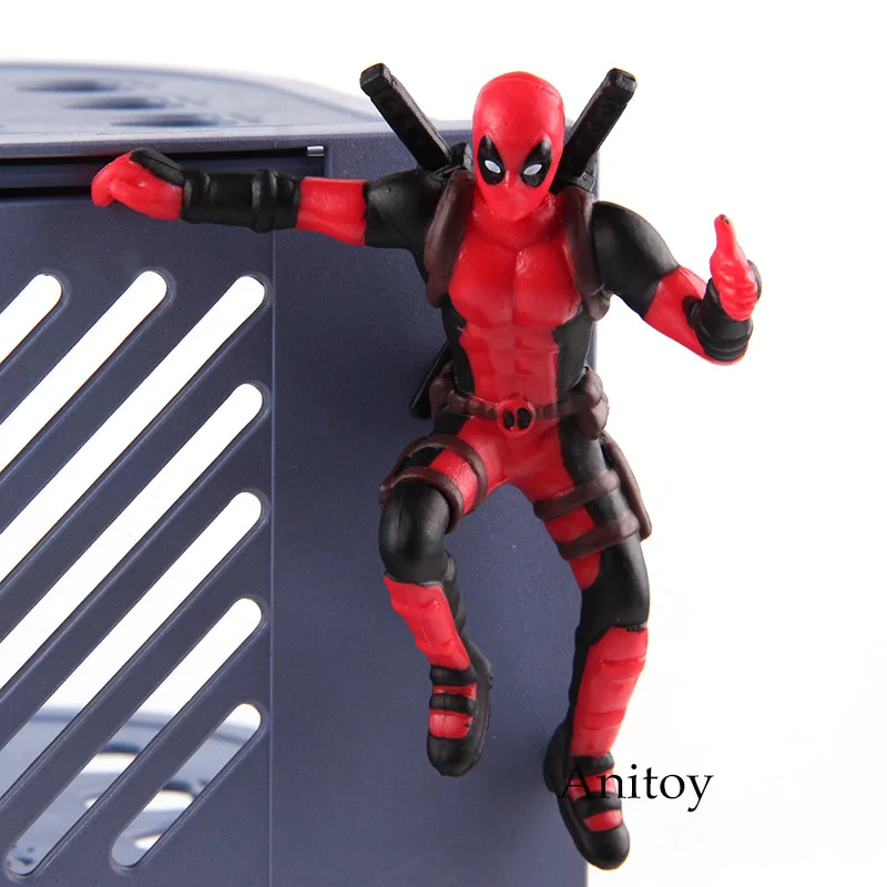 Marvel Heroes Игрушки Дэдпул 2 мини ПВХ фигурка Дэдпул Коллекционная модель игрушки автомобиль компьютерный экран украшение кукла 6 типов