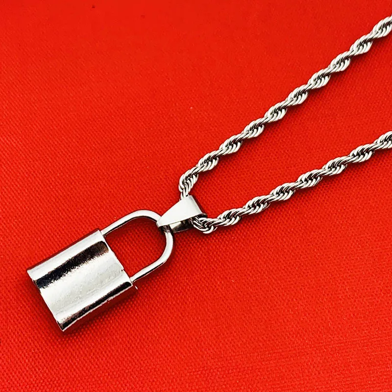 Серебряный Цвет Подвеска &quotзамок&quot новый бренд из нержавеющей стали Rolo