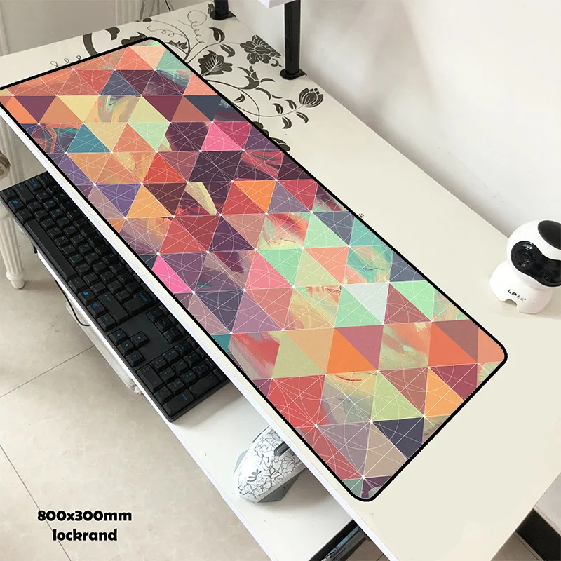 Size 800x300x2mm Геометрический Коврик для мыши гелевый 80x30 см Коврик для мыши locrkand компьютерный коврик для мыши игровой коврик для мыши геймер для ноутбука индивидуальные коврики для мыши - Цвет: Size 800x300x2mm