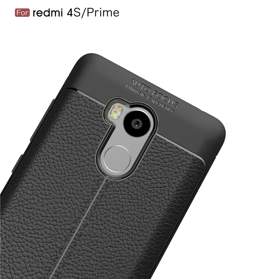 Эксклюзивная модная искусственная кожа Силиконовая задняя крышка для Xiaomi Redmi 4 Pro