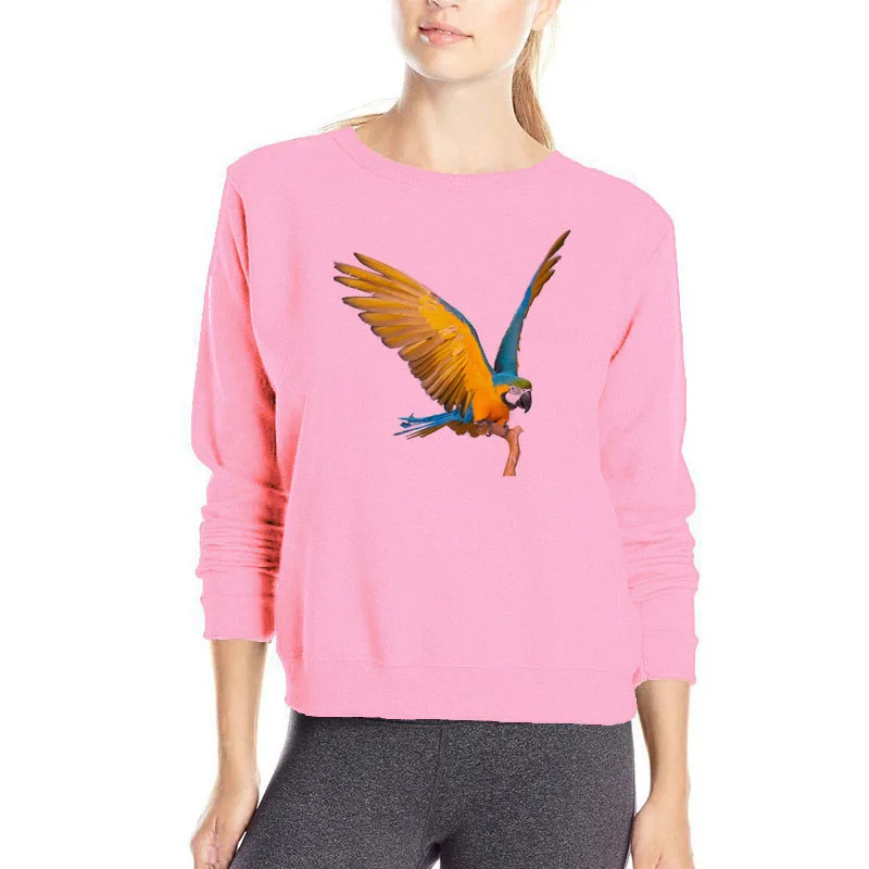 Super cool 3D parrot hoodies brand new causal hoodie beautiful streetwears hip hop outwear harajuku winter Jacket women | Женская одежда