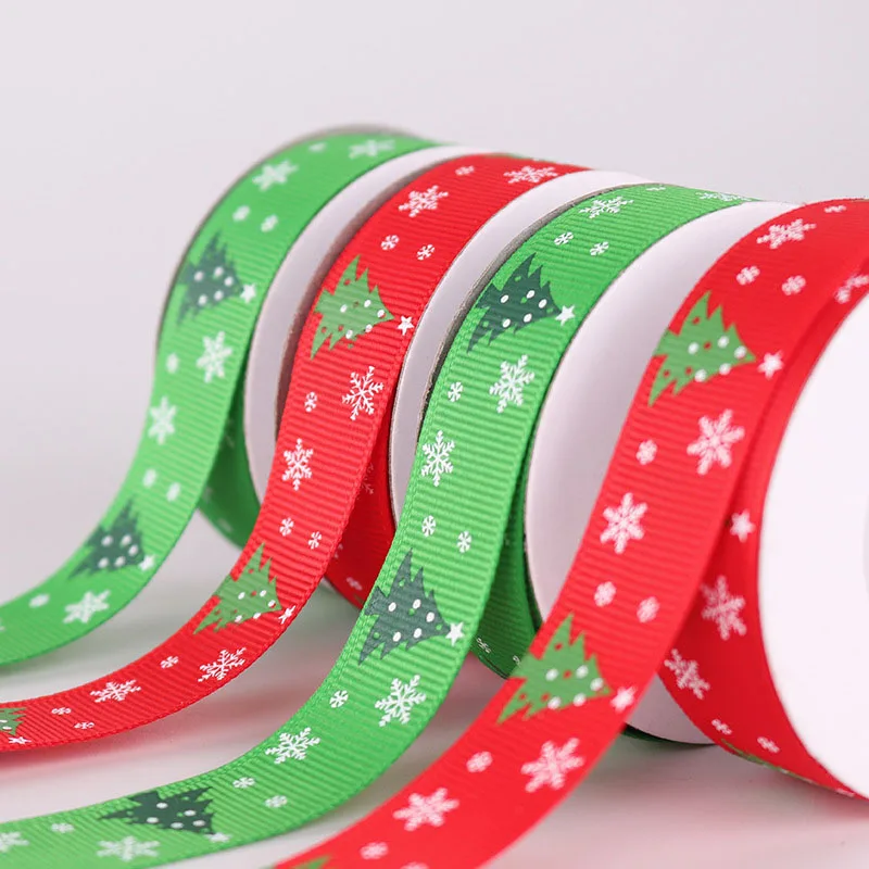 5 ярдов 20 мм Ширина DIY Рождество Grosgrain ленты аксессуары для рождественской елки