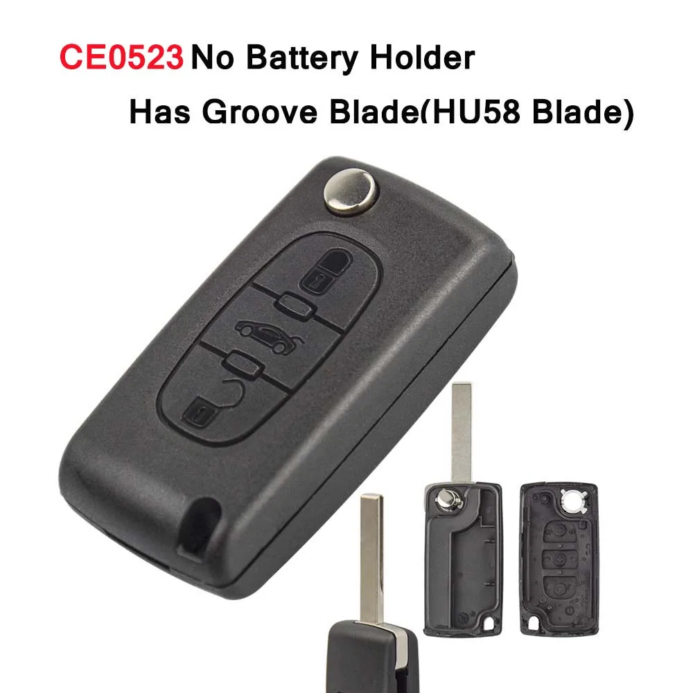 OkeyTech для Peugeot 207 307 308 407 607 807 Citroen C2 C3 C4 C5 C6 раскладной складной Автомобильный ключ