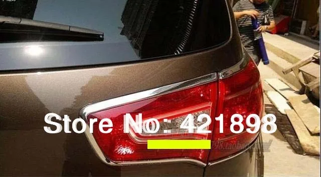 4 шт. хромированные крышки задсветильник фонарей ABS для Kia Sportage 2010 2011 2012 2013 2014 2015|trim