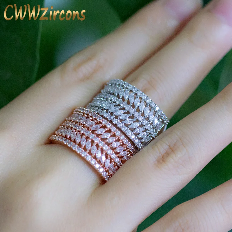 CWWZircons Роскошные брендовые дизайнерские украшения из розового золота круглые