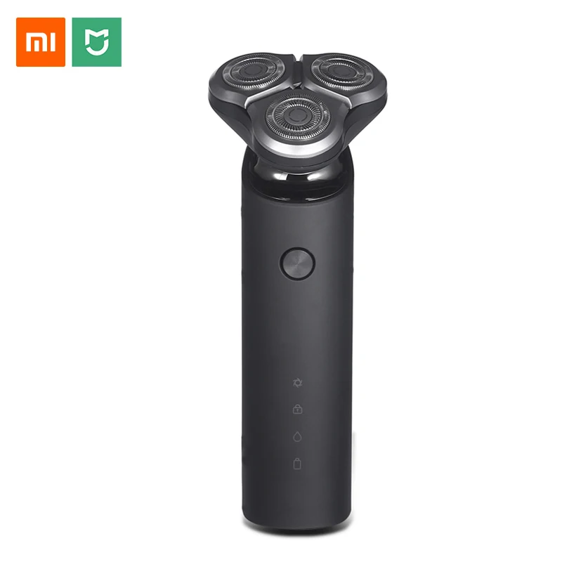 Xiaomi Mijia электробритва для мужчин, 3 головки, сухой влажный бритвенный станок, триммер для бороды, Тип C, перезаряжаемый, моющийся, двойное лезвие