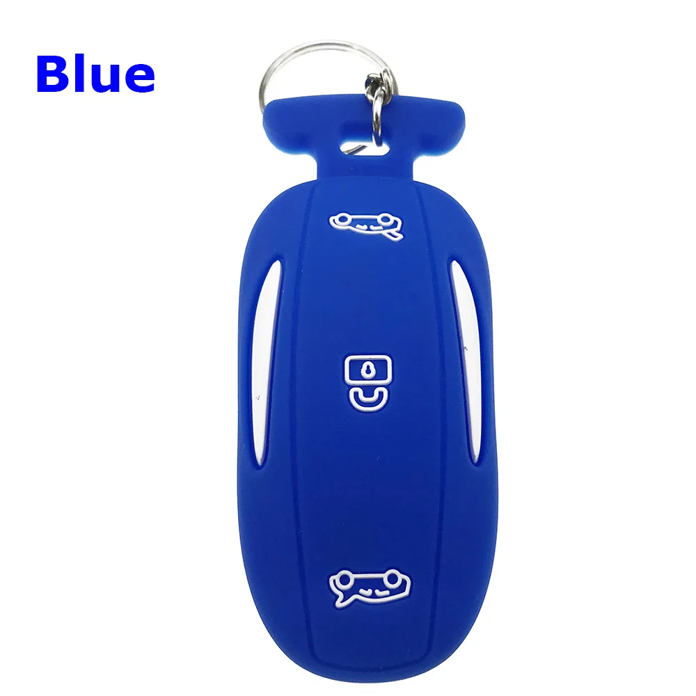 Силиконовый чехол для ключей Tesla Model X автомобильный Стильный аксессуары