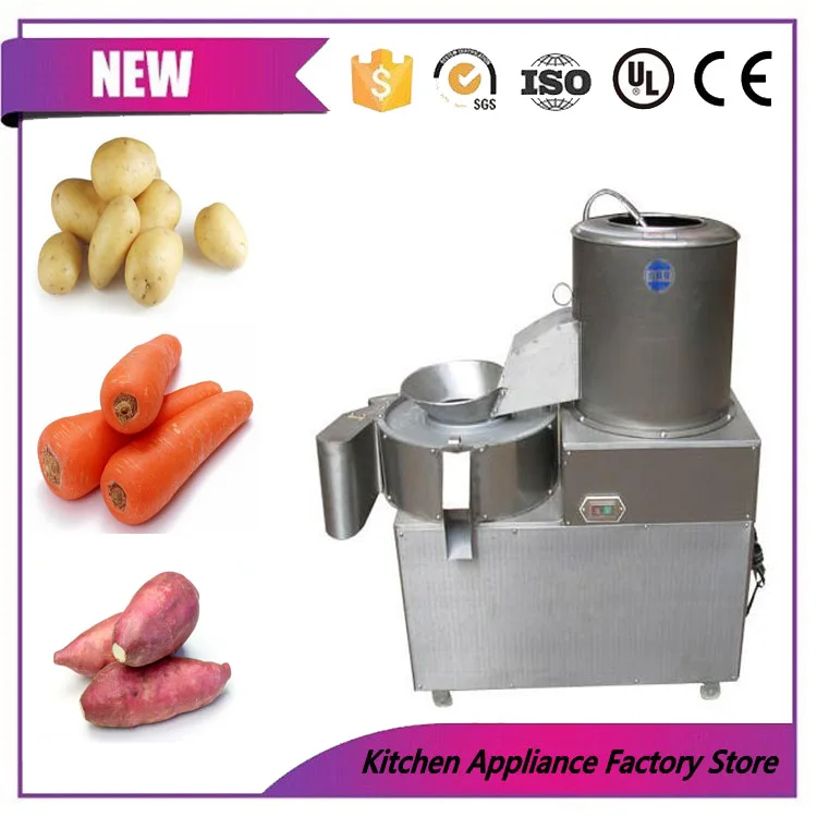 

Free shipping multifunctional electric potato peeling and slicing machine/potato cleaning machine