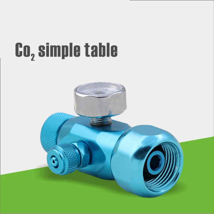 Мини нано Аквариум CO2 регулятор JIS m22-14 W21.8 CGA320 интерфейс обратный клапан счетчик пузырьков