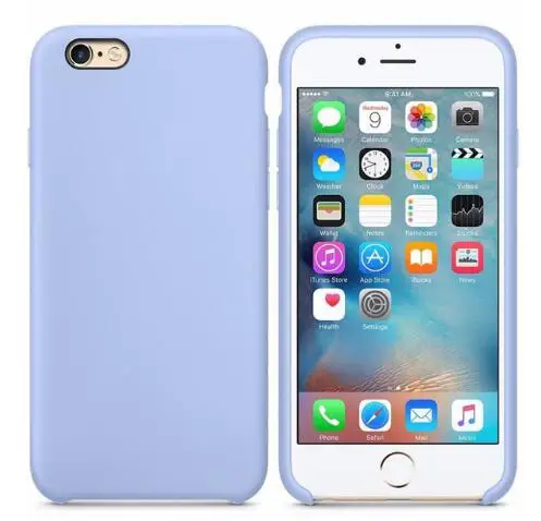16 light blue Хороший жидкий силиконовый однотонный чехол для IPhone X XS MAX XR Официальный чехол для IPhone 7 6s 6 8 Plus мягкая задняя крышка из ТПУ Fundas без логотипа - Цвет: 16 light blue