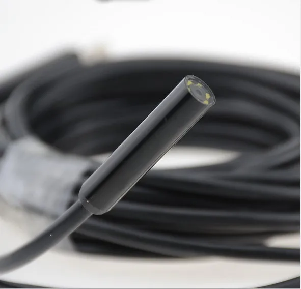 Водонепроницаемая камера Бороскоп с кабелем 2 м 10 мм USB LED|tube camera|snake tube cameraborescope