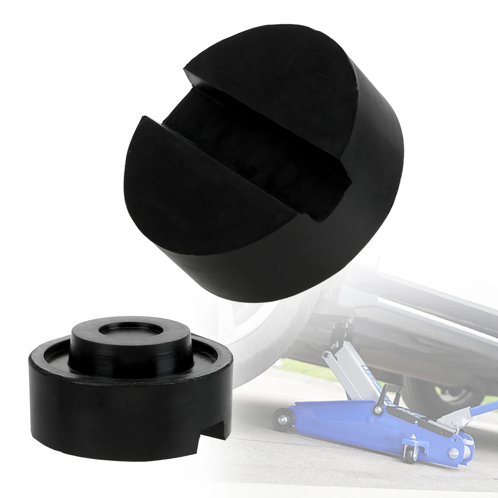 

LEEPEE Rubber Car Removal Tool Black For Pinch Weld Side Pad Slotted Floor Jack Pad Car Jack Support Block