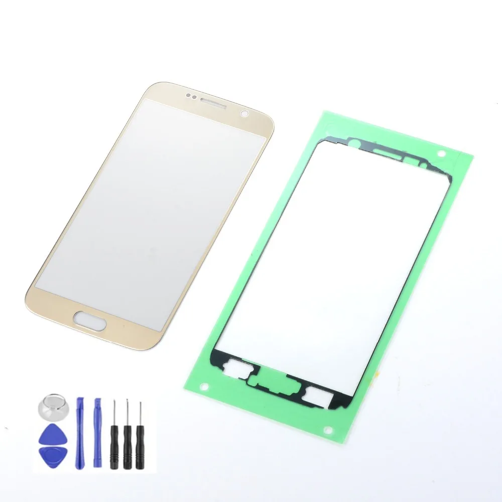 

Touch Screen For Samsung Galaxy S6 G920F G920A G920FD LCD Display Touch Screen Panel Sensor Digitizer Glass with Adhesive+Tools