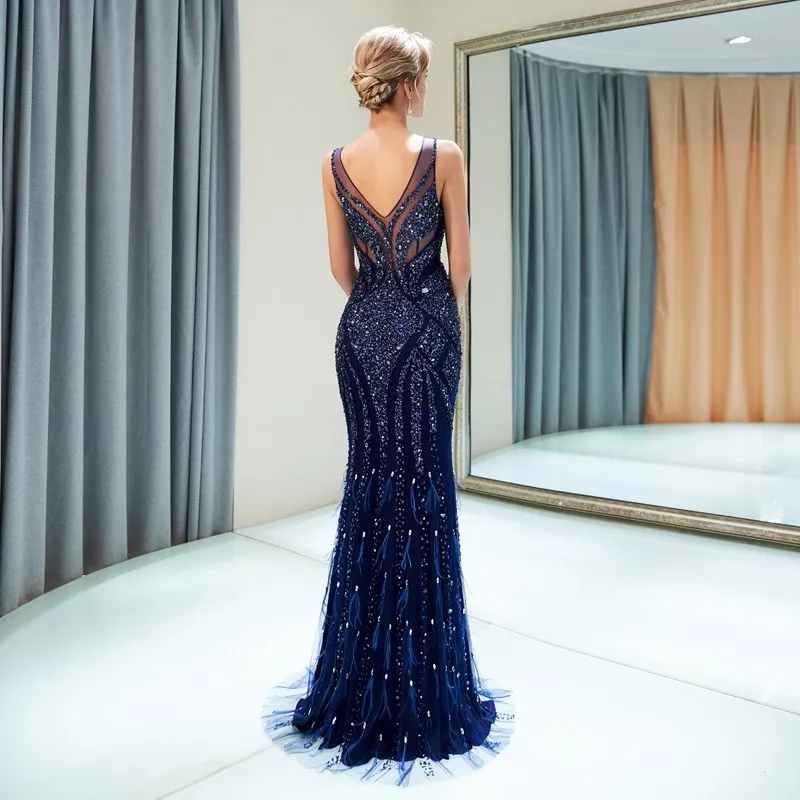 Ruthshen Vestidos De Gala Largos платье для выпускного вечера без рукавов Длинные вечерние