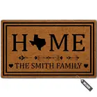 Индивидуальный Ваше имя дверной коврик для внутреннего использования на заказ, декоративный домашний офис, добро пожаловать, коврик для двери из Техаса 23,6 