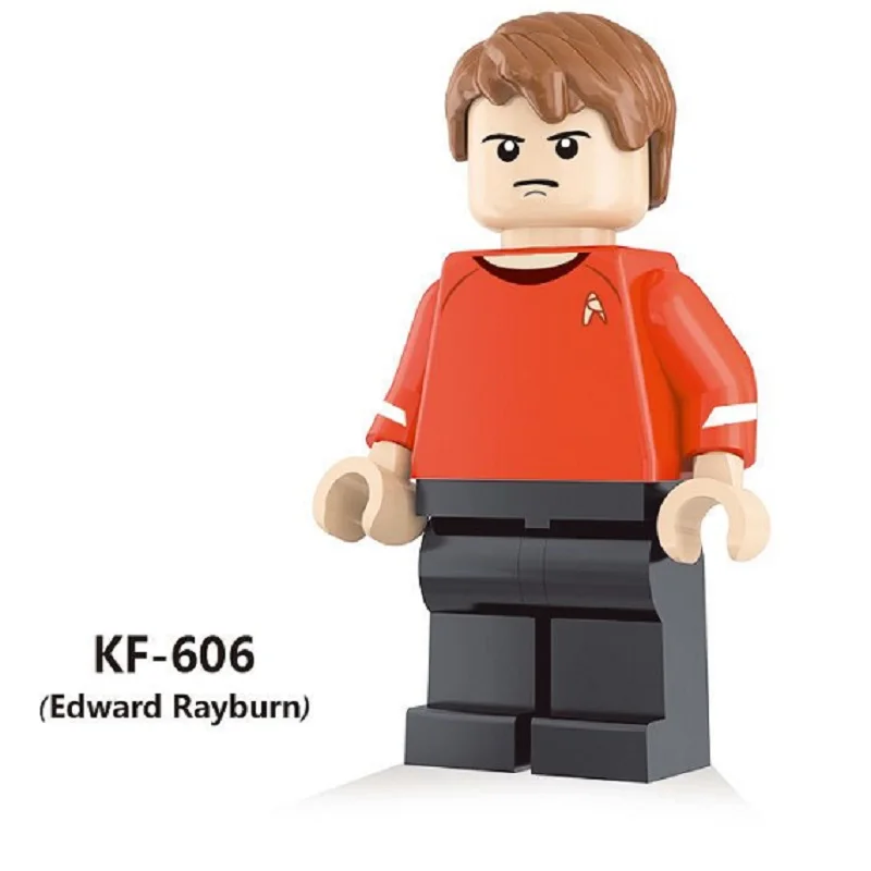 KF606 50Pcs No Box 50 шт. Супер Герои трэк капитан Кёрк Скотти Спок Хан зулу Eoward Тайберн Строительные блоки Образование собрать детские игрушки KF603 - Цвет: KF606 50Pcs No Box