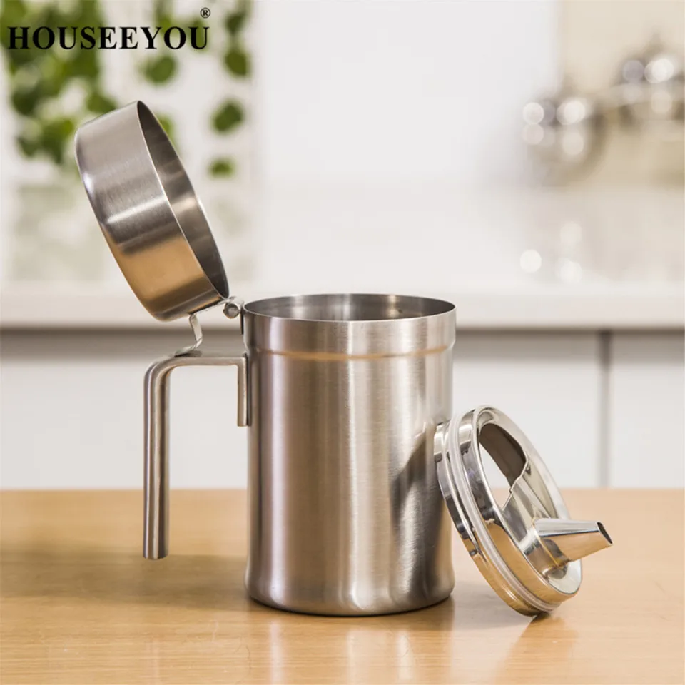 HOUSEEYOU, нержавеющая сталь, масляный горшок, банка для специй, бутылка для соевого соуса, креативное масло с уксусом, Диспенсер, спрей для кухни, для приготовления пищи, для хранения