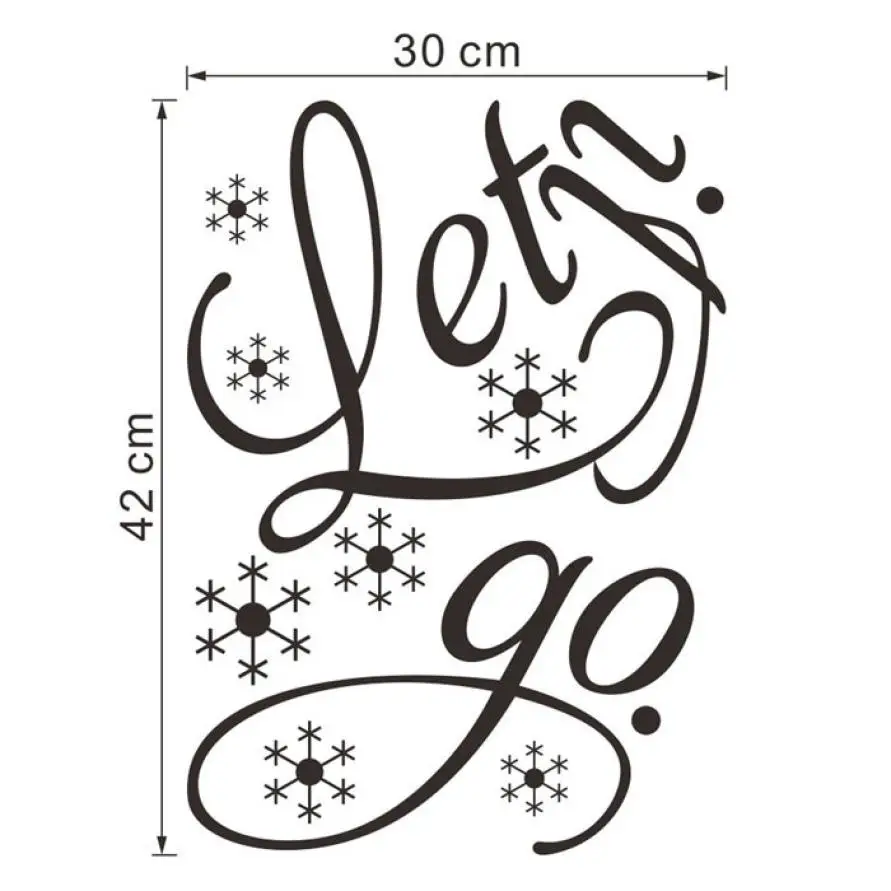 Новинка 2017 Качественная новая наклейка на стену Let It Go детская комната снег винил