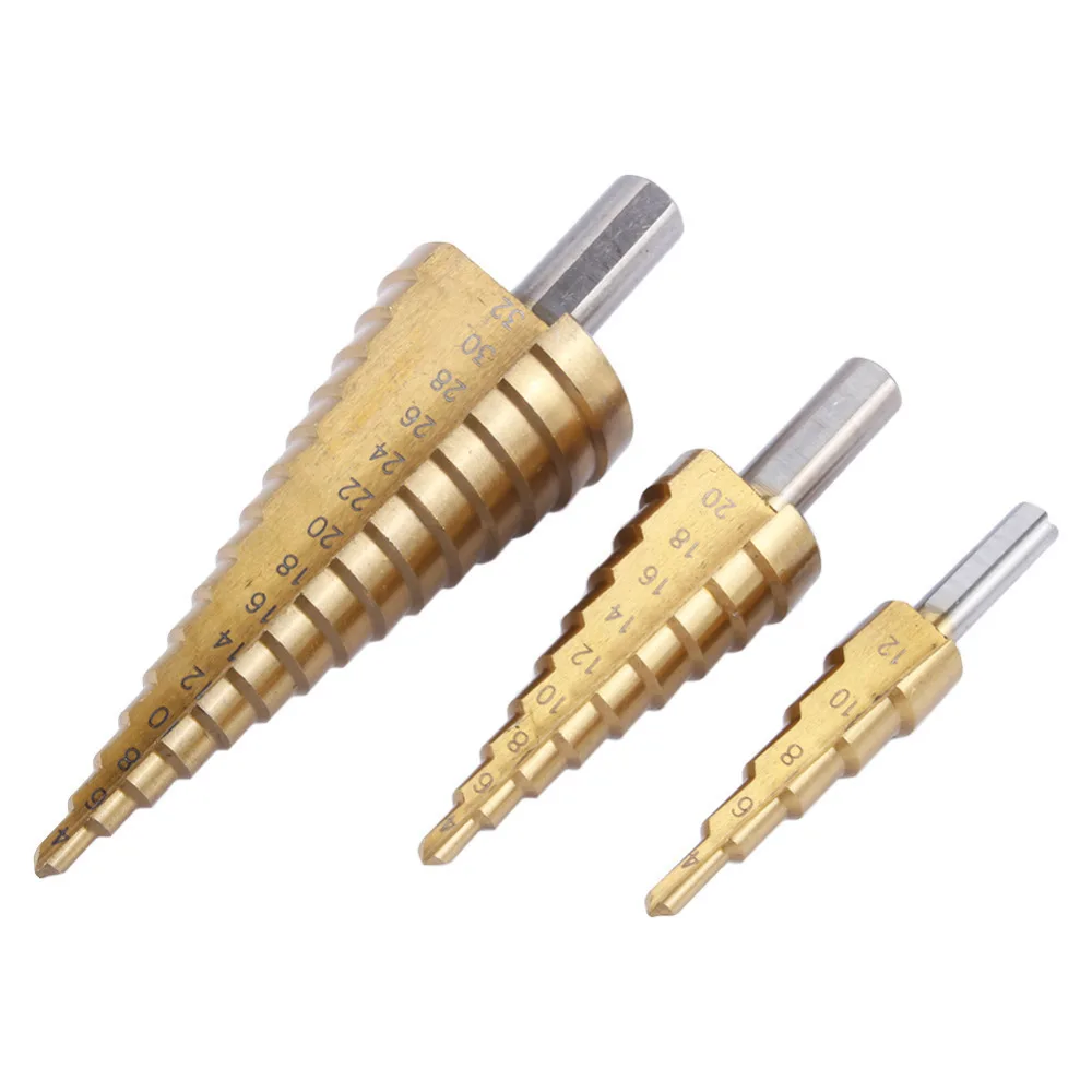 Набор сверл из высокопрочной стали с титановым покрытием 3 шт./компл. 4-12/4241 мм |