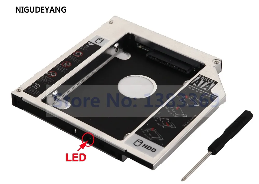 NIGUDEYANG 2-й жесткий диск SSD HDD SATA Caddy адаптер для M90z все-в-одном Замена DS-8A5SH DVD привод ODD