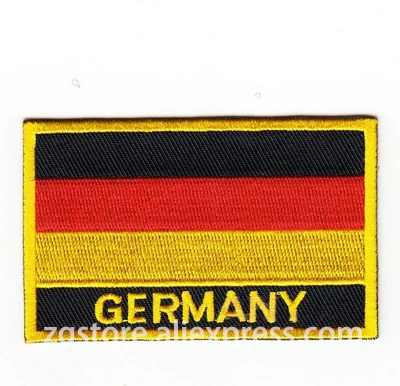 

Embroidery Patches National flag Germany Flag Patches Iron on 8.0x5.0cm Custom Patches
