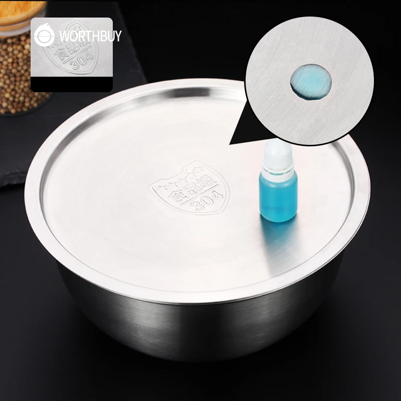 WORTHBUY китайская миска для супа из нержавеющей стали 304 кухонная фруктовая овощная