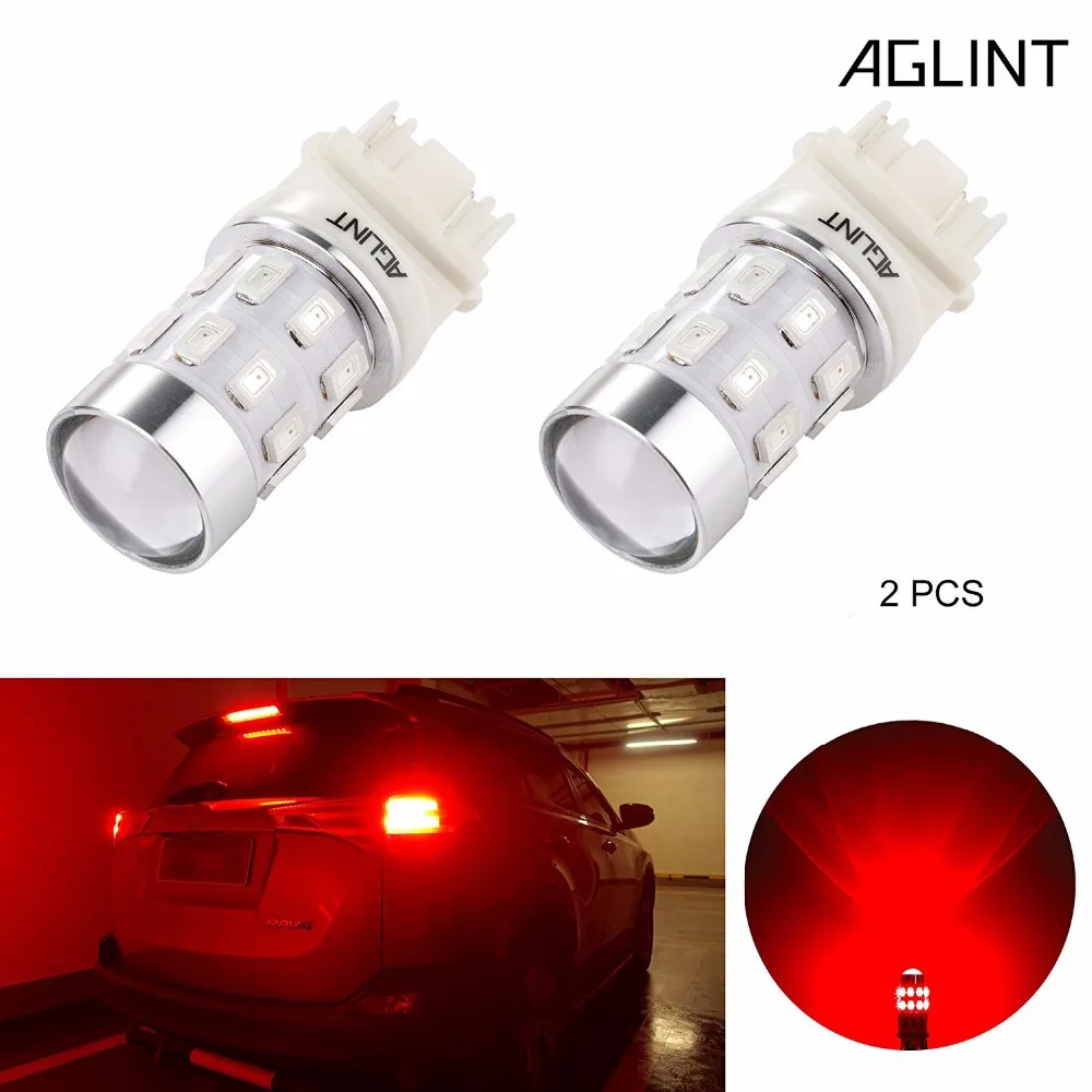 AGLINT 2 шт. Авто Запчасти для авто T25 3157 светодиодный лампы P27/5W 5730 SMD 24 s свет
