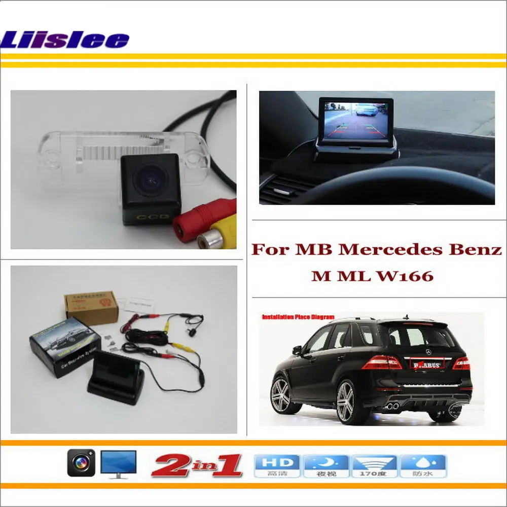 

Auto CAM For mercedes BenZ W166 Car Reverse Backup Rear Camera 4.3" LCD Monitor Rearview Parking System Accessories